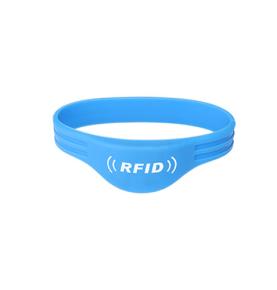 RFID siliconen dubbele draad halve cirkel polsband