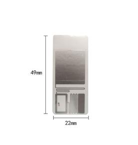 UHF RFID-elektronische tag voor nieuwe onbemande supermarkt met PP synthetisch papier wit etiket half achter lijm