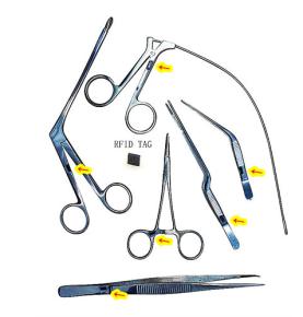 Ziekenhuis Metalen Chirurgische Instrumenten Inventaris Tracking Management Ultra-miniatuur RFID Elektronische Tags