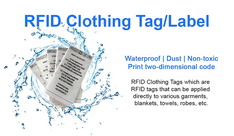 UHF RFID wasbaar waslabel waterdicht textiel kledinglabel