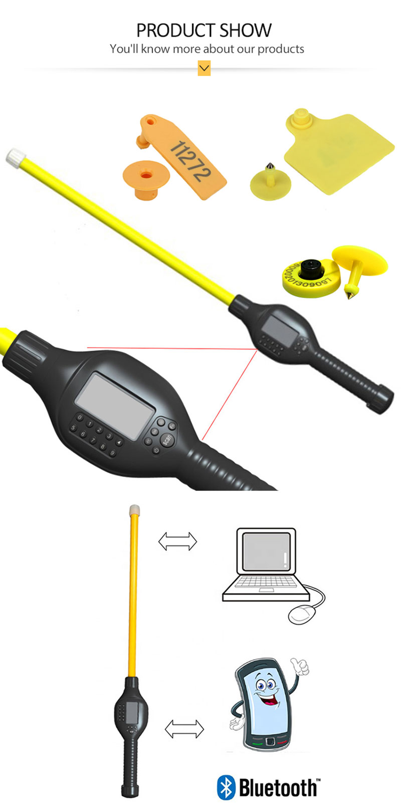 134,2Khz lage frequentie dier RFID-taglezer 2