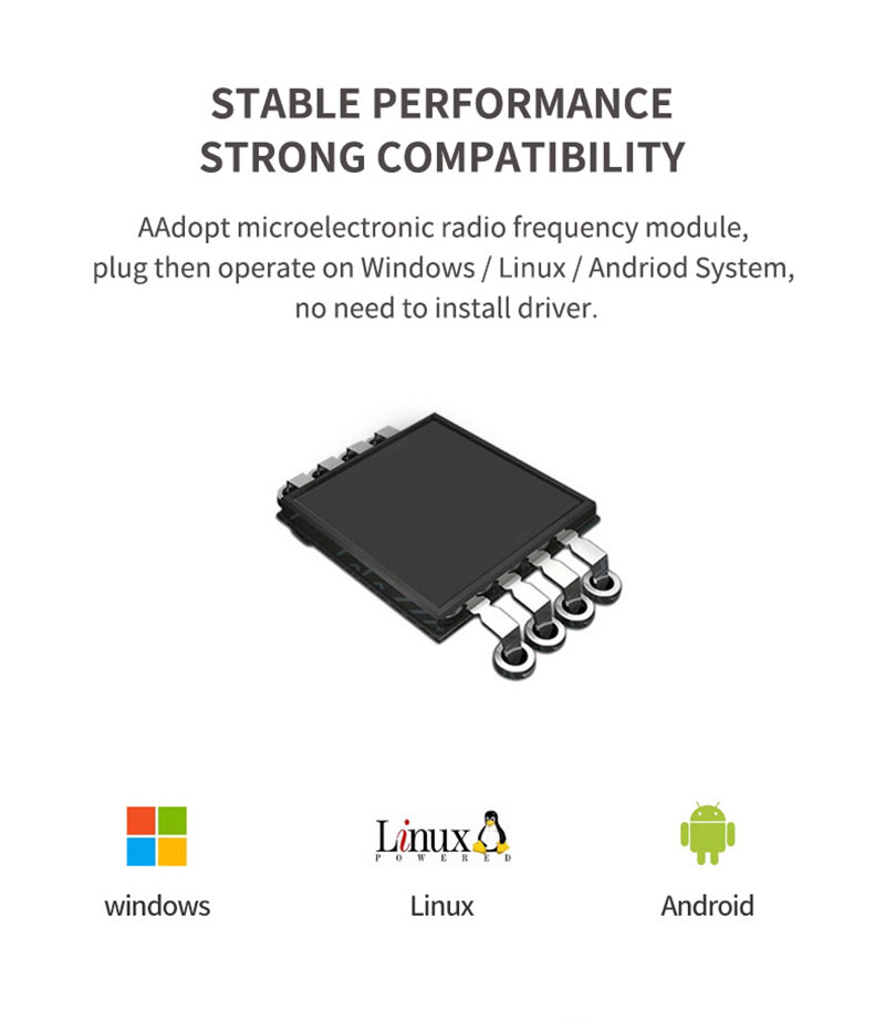 Desktop Contactloze USB RFID-kaartlezer voor 125khz-kaarten Tags 3