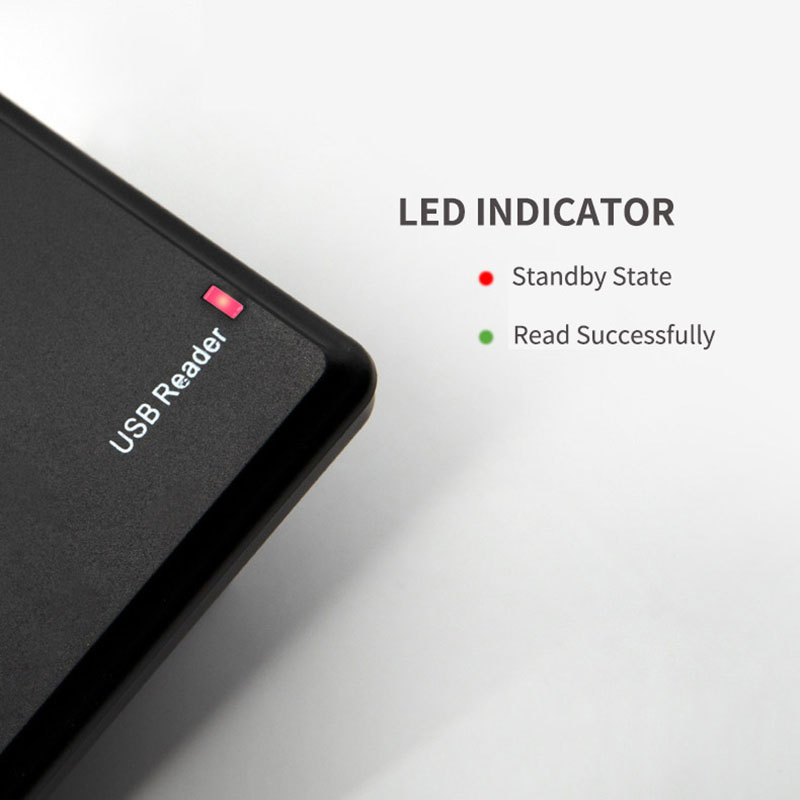 Desktop Contactloze USB RFID-kaartlezer voor 125khz-kaarten Tags 8