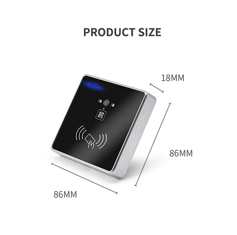 Multifunctionele QR-codescanning RFID-toegang Controlelezer 9