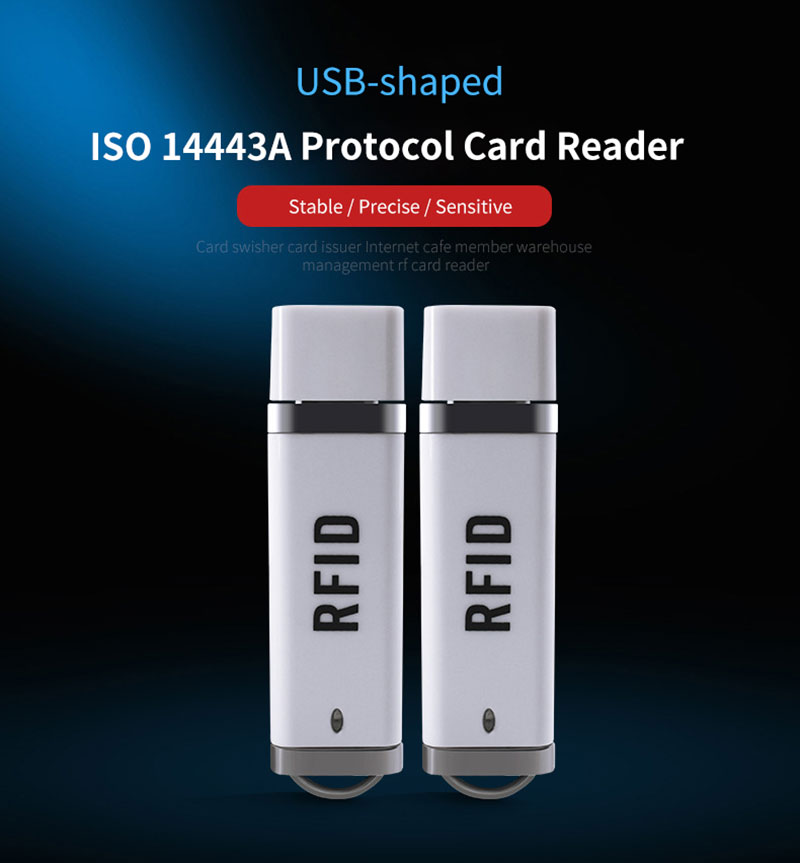 USB-vormige RFID-minikaart Reader