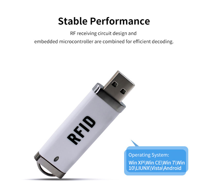 USB-vormige RFID-minikaartlezer 4