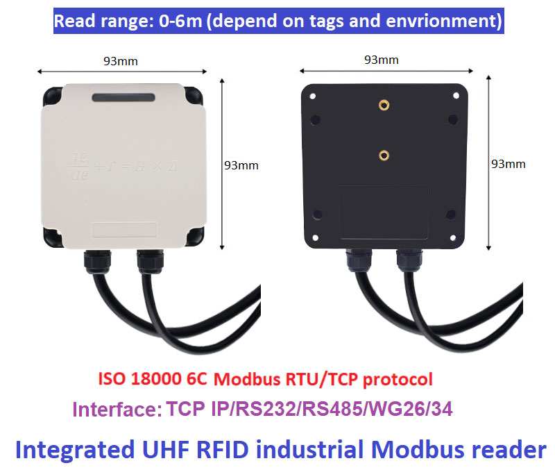 RFID Industriële lezer Modbus aangesloten PLC UHF RFID 915M alles-in-één productielijnbeheer