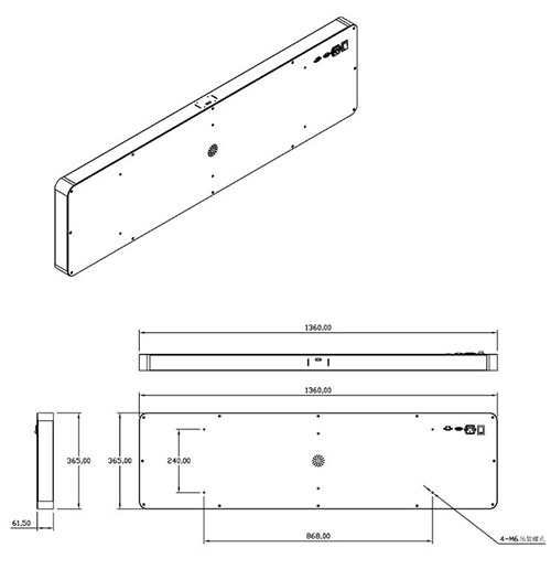 RFID toegangscontrole plafond UHF lezer beveiliging anti-diefstal alarm warehouse asset management 5