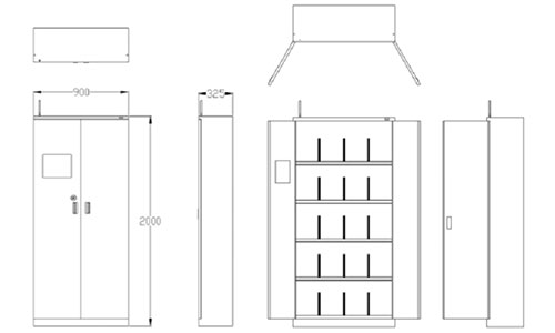 RFID UHF Intelligent File Cabinet