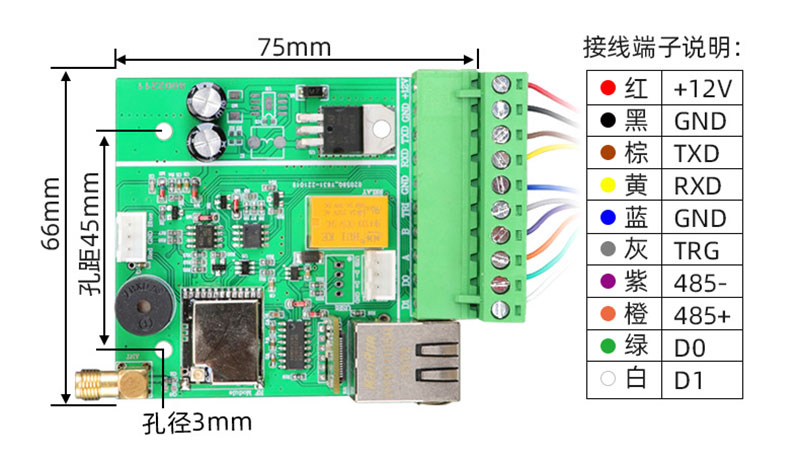 UHF rfid module 915M reader module UHF radiofrequentie identificatie kaartlezer module ingebed 4