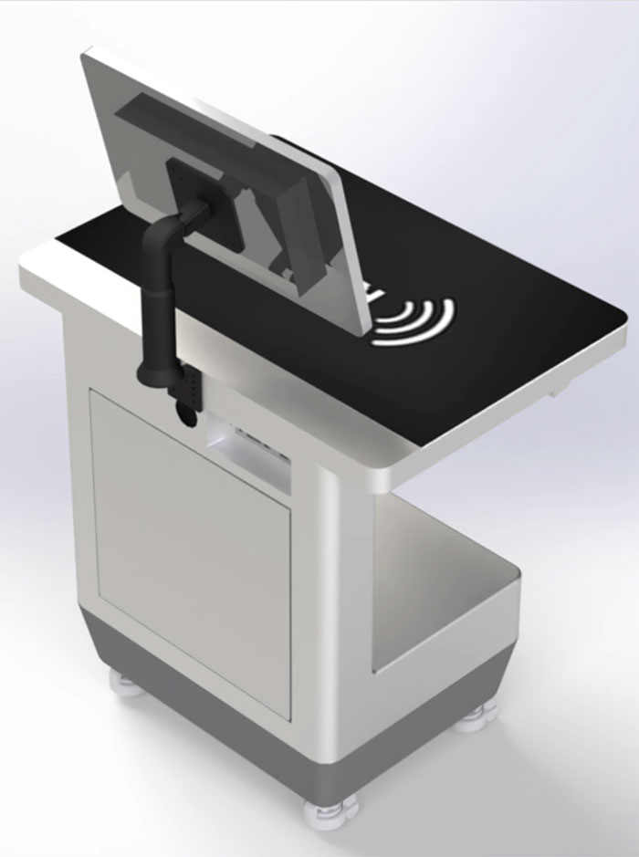 RFID verticaal werkstation selfservice lenen en retourneren machine selfservice terminal UHF verticaal lezen en verrekenen platform fabrikant 5